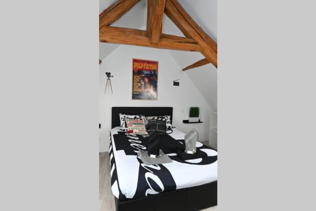 Cinema Appartement 10Mn Aeroport Roissy Cdg Villeneuve-sous-Dammartin Exterior photo