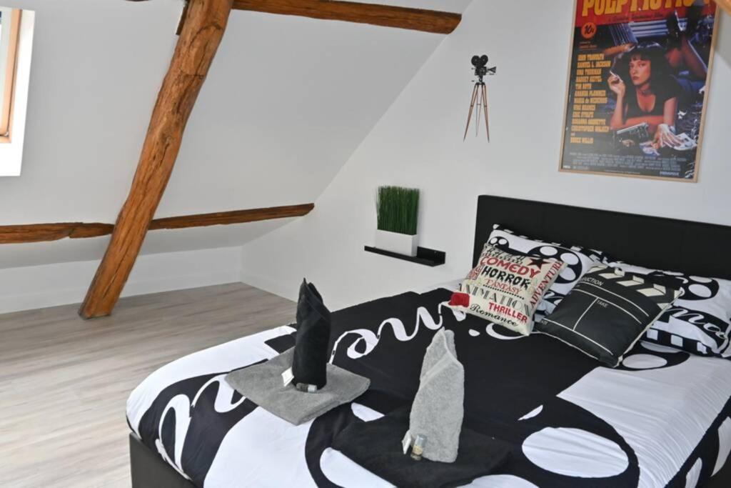 Cinema Appartement 10Mn Aeroport Roissy Cdg Villeneuve-sous-Dammartin Exterior photo