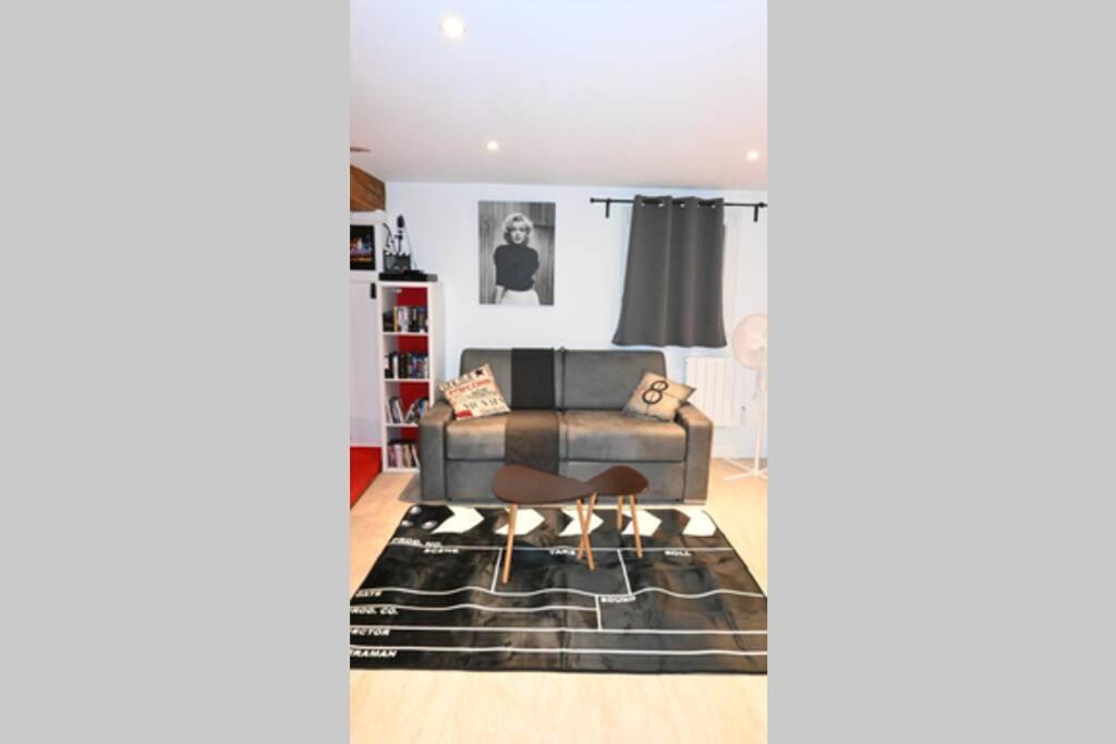 Cinema Appartement 10Mn Aeroport Roissy Cdg Villeneuve-sous-Dammartin Exterior photo